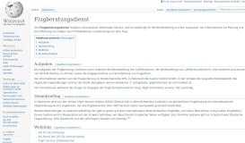 
							         Flugberatungsdienst – Wikipedia								  
							    