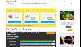 
							         Flume Casino | Get 100 Free Spins On Deposit on Starburst								  
							    