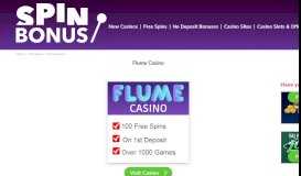 
							         Flume Casino & Slots - 100 Free Sarburst Slot Spins - No ...								  
							    