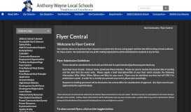 
							         Flyer Central - Anthony Wayne Local Schools								  
							    