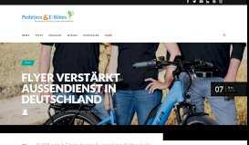 
							         Flyer verstärkt Außendienst in Deutschland - Pedelecs und E-Bikes								  
							    