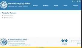 
							         Flyers for Parents – Flyers for Parents – El Marino Language School								  
							    