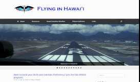 
							         Flying In Hawaii – Hawaii's Aviation Portal								  
							    