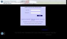 
							         FMCSA Login								  
							    