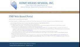 
							         FMP Web-Based Portal – Home Means Nevada								  
							    
