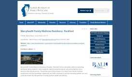 
							         FMR Mercy - Illinois Academy of Family Physicians								  
							    