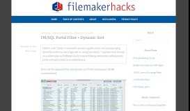 
							         FM/SQL Portal Filter + Dynamic Sort | FileMakerHacks								  
							    