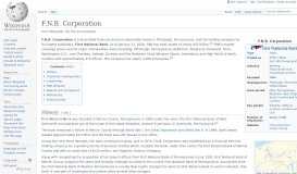
							         F.N.B. Corporation - Wikipedia								  
							    