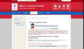 
							         Focus - Parent Portal Information / East Orange Parent Portal Information								  
							    