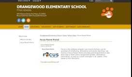
							         Focus Parent Portal - Orangewood Elementary School								  
							    