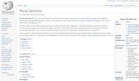 
							         Focus Services - Wikipedia								  
							    