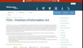 
							         FOIA - Freedom of Information Act | City of Winchester								  
							    