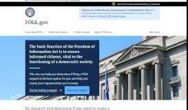 
							         FOIA.gov - Freedom of Information Act								  
							    