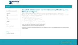 
							         Fokus Stuttgart - Fokus E-Learning Portal								  
							    