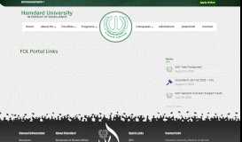 
							         FOL Portal Links – Hamdard University								  
							    
