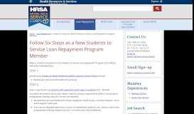 
							         Follow Six Steps as a New Students to Service Loan ... - NHSC - HRSA								  
							    