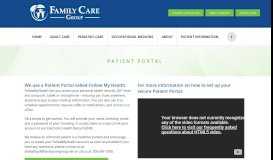 
							         FollowMyHealth Account Information | Patient Portal | Family Care Group								  
							    