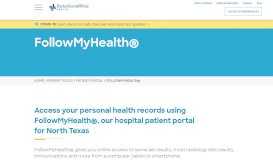 
							         FollowMyHealth® - Baylor Scott & White Health								  
							    