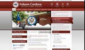 
							         Folsom Cordova Unified School District / Homepage								  
							    