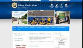 
							         Folsom Middle School / Homepage								  
							    