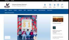 
							         Folsom School District / Homepage								  
							    