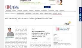 
							         Fon: Delivering Best-in-class Carrier-grade WiFi Networks - Wireless								  
							    