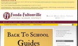 
							         Fonda-Fultonville Central School District: Home								  
							    