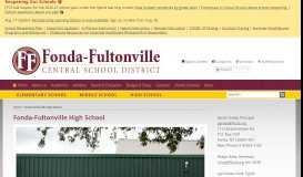 
							         Fonda-Fultonville High School | Fonda-Fultonville Central Schools								  
							    