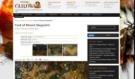 
							         Font of Rhand Waypoint - Guild Wars 2 Life - GW2 MMORPG-Life								  
							    