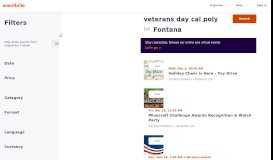 
							         Fontana, CA Veterans Day Cal Poly Events | Eventbrite								  
							    