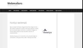 
							         Fontys webmail - Webmailers								  
							    