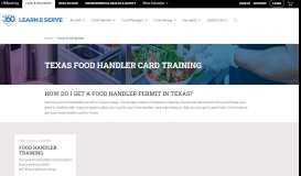 
							         Food Handlers Permit in Texas - Learn2Serve								  
							    