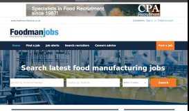
							         Food Jobs, Food Industry Jobs, Food Manufacturing Jobs								  
							    