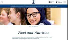 
							         Food & Nutrition - Providing a Healthy School Lunch | AESG | Cheshire								  
							    