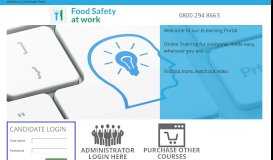 
							         Food Safety at Work - Online eLearning Training								  
							    