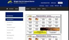 
							         Food Service / Department Homepage - Wright City R-II School District								  
							    