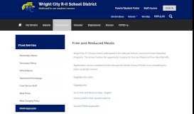 
							         Food Service / FRAM Application - Wright City R-II School District								  
							    