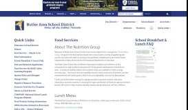 
							         Food Services - Butler Area School District								  
							    