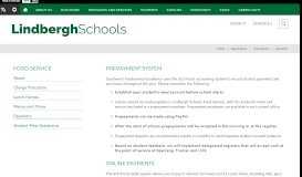 
							         Food Services / Payments - Lindbergh School District								  
							    