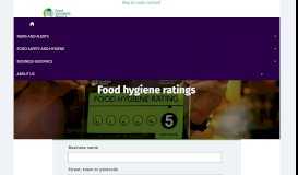 
							         Food Standards Agency - Search for food hygiene ratings								  
							    