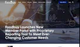 
							         Foodbuy Launches New Member Portal with Proprietary Reporting ...								  
							    