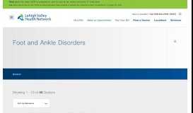 
							         Foot + Ankle - Coordinated Health Scranton Orthopedics								  
							    