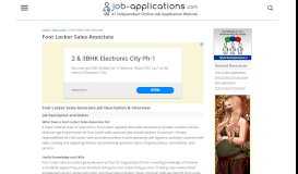 
							         Foot Locker Sales Associate - Job Description & Salary								  
							    