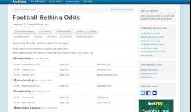 
							         Football Betting Odds | Premier League | Upcoming Matches - AceOdds								  
							    