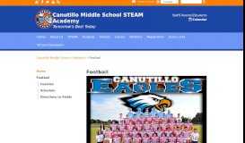 
							         Football - Canutillo Middle School								  
							    