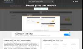 
							         Foothill Grtep. WebCOM™ 2.0 - FreeTemplateSpot								  
							    