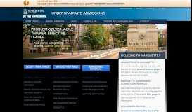 
							         For Admitted Students // Undergraduate Admissions // Marquette ...								  
							    
