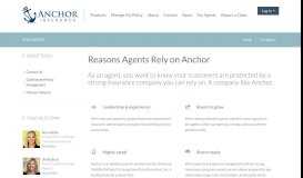 
							         For Agents - Anchor Insurance								  
							    