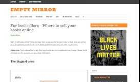 
							         For Booksellers – Places to Sell Your Books Online • Empty Mirror								  
							    