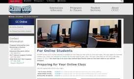 
							         For Current Online Students | Cerro Coso Community College								  
							    
